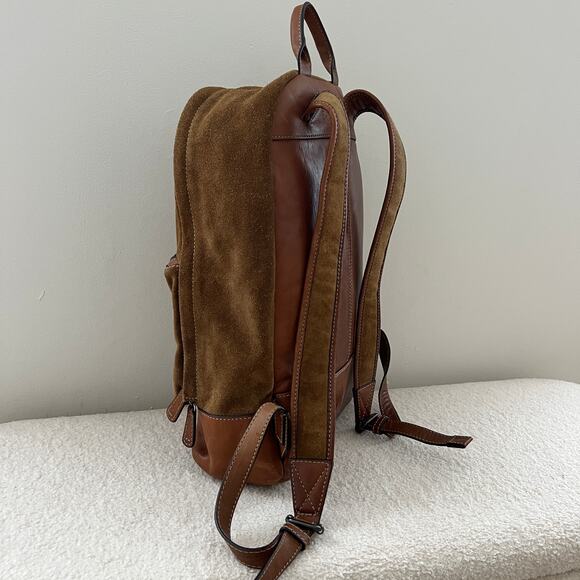 FRYE Chris Suede Leather Backpack Sand main image 10